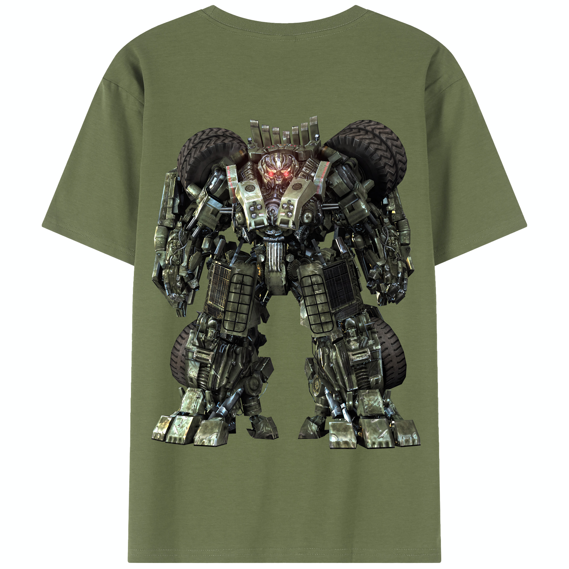（画像用） Transformers トランスフォーマー 綿100％半袖Tシャツ（背面プリント）